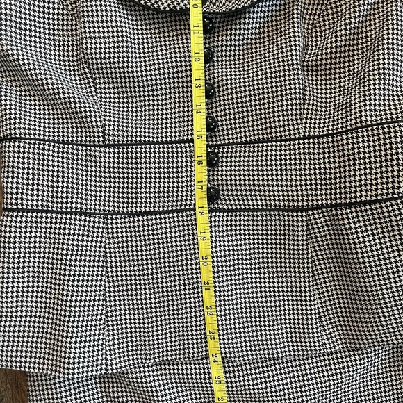 VTG Nine West Workwear 6 Two-Piece Suit Houndstooth Black & White Academia - Picture 12 of 16